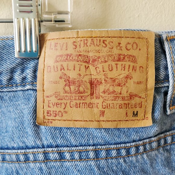 Vintage Levis 550 Relaxed Fit Tapered Leg Jeans Womens Plus Size 22M - Picture 4 of 6